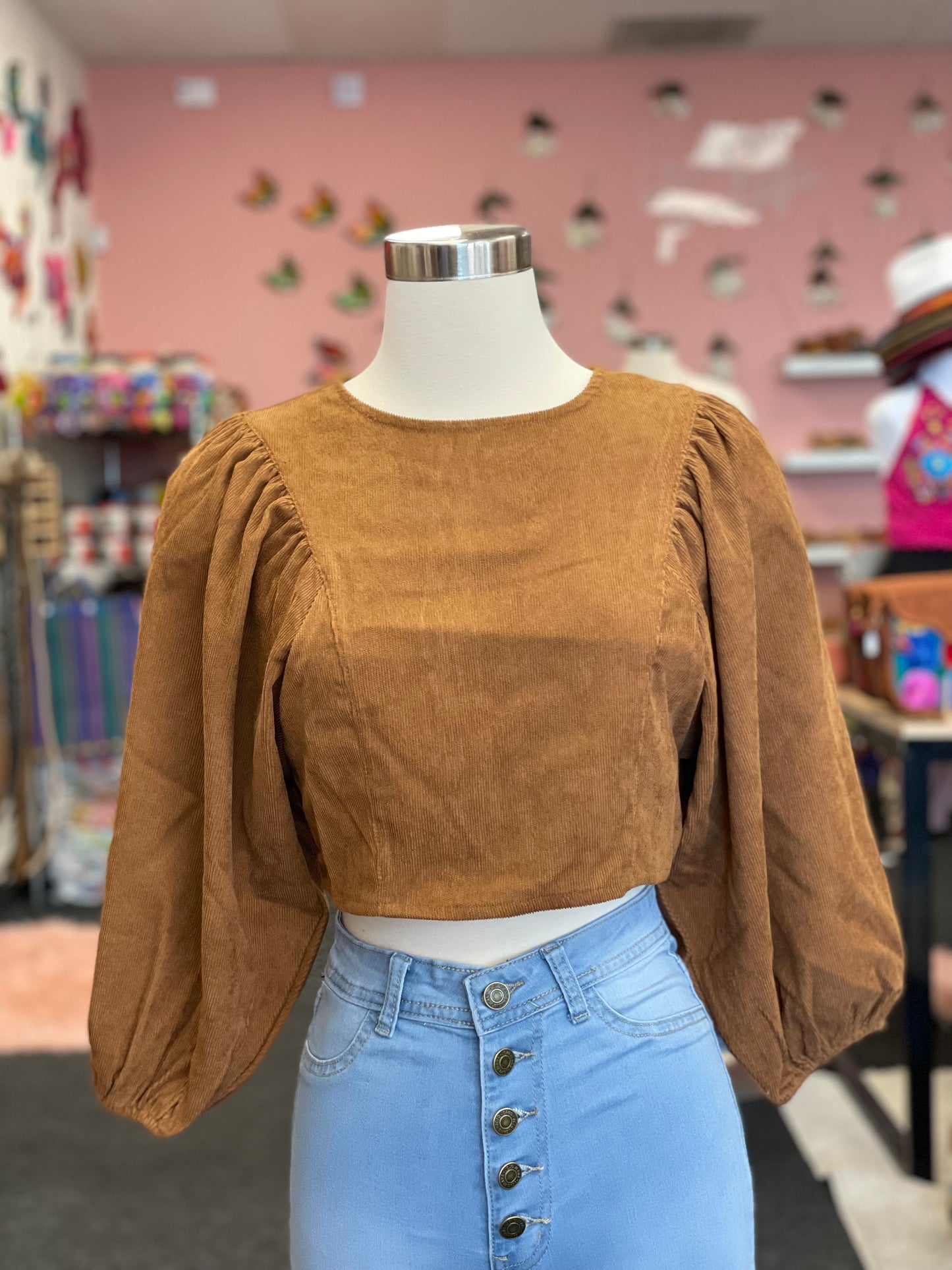 Cafe | Corduroy Crop Top