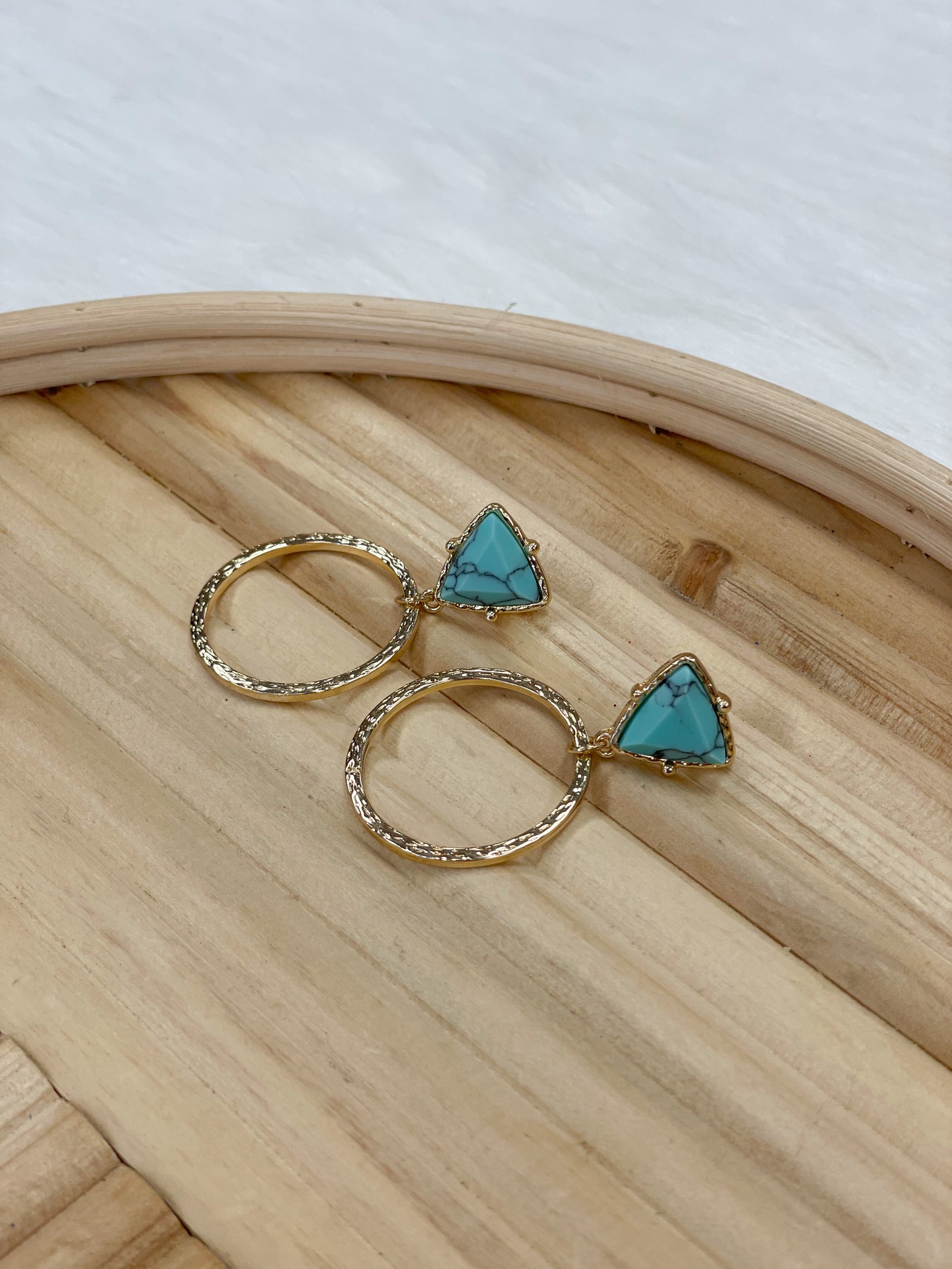 Triangle Gem | Earrings