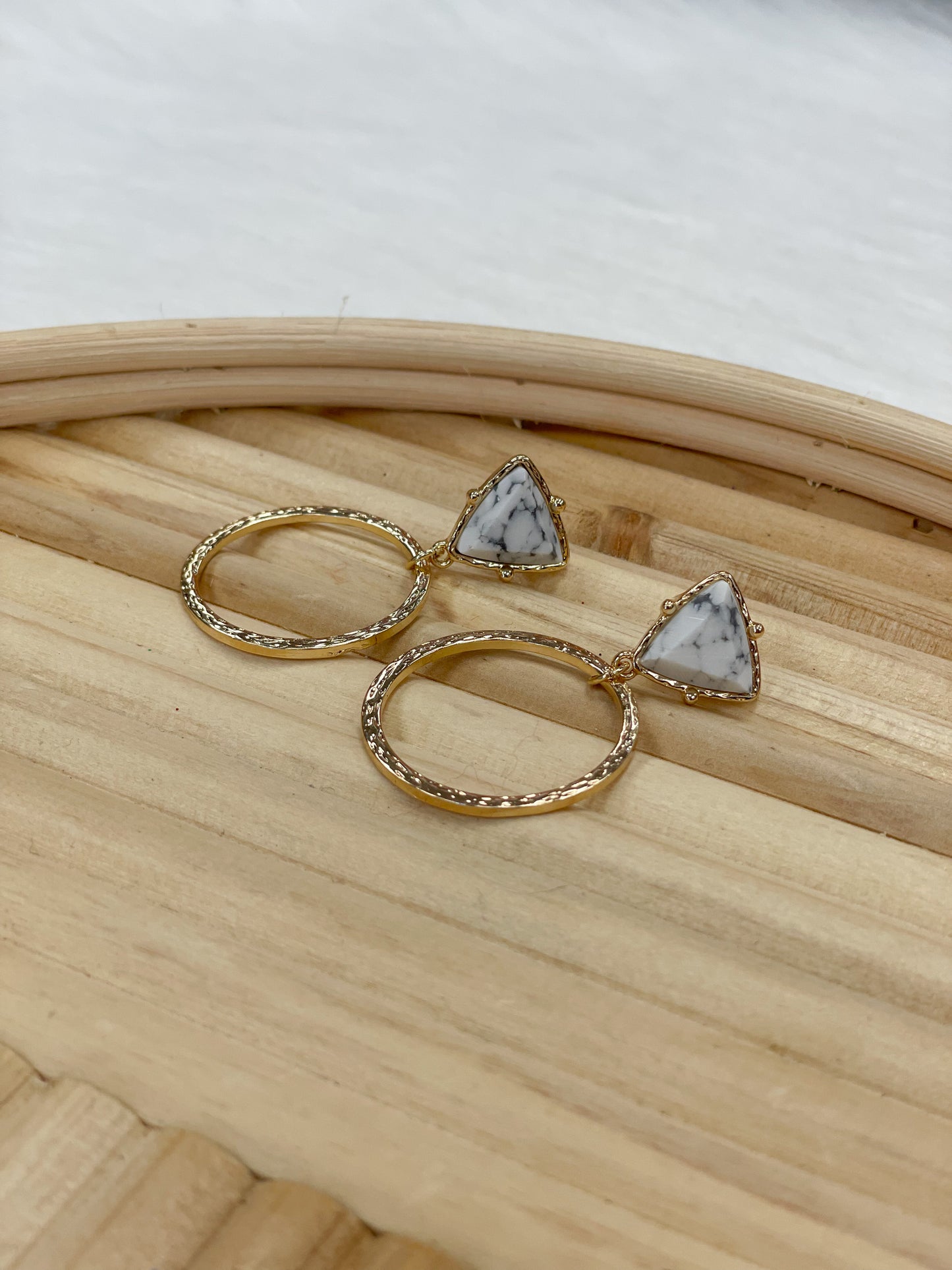 Triangle Gem | Earrings