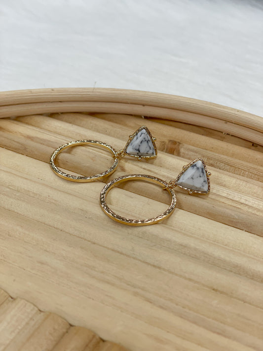 Triangle Gem | Earrings