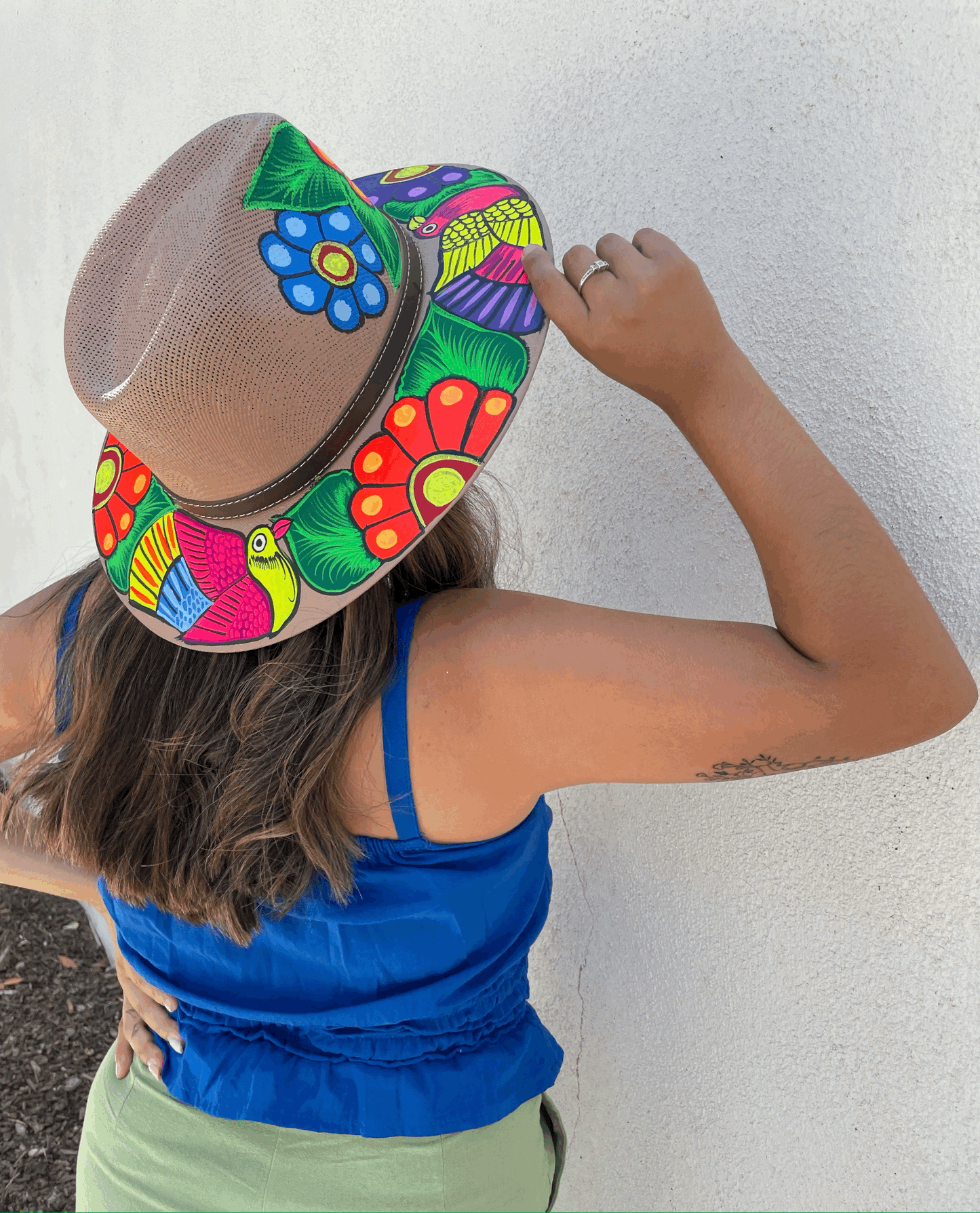 prisca | painted hat